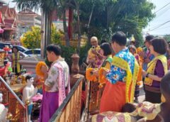 เขตบางขุนเทียนร่วมกับชุมชนวัดบางกระดี่ได้จัดงานอนุรักษ์สืบสานประเพณืสงกรานต์ไทยรามัญ